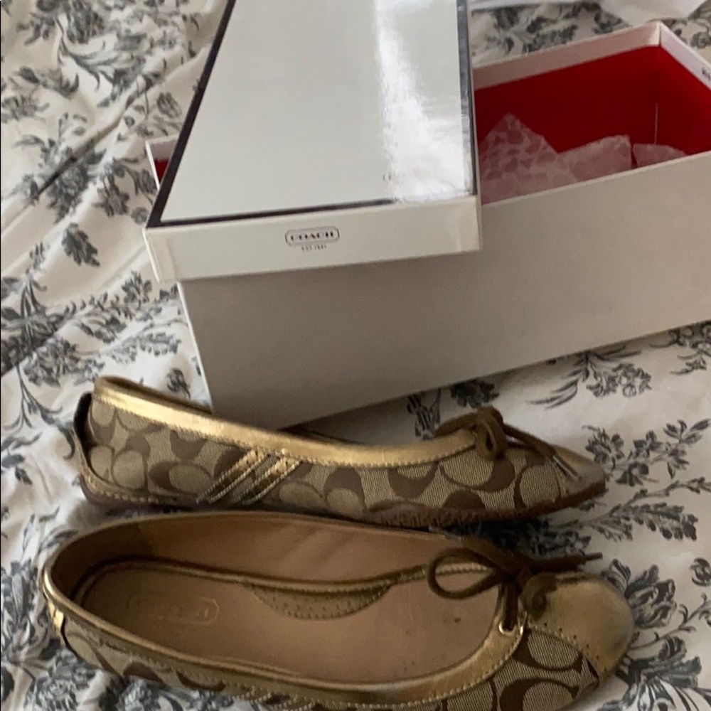 Coach ballet flats I wore these 1 time for 2 hours! - Picture 2 of 3